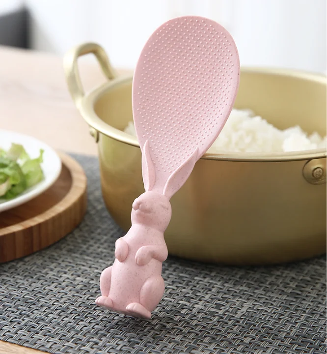 Home Non Stick Upright Plastic Rice Spoon Kitchen Tools