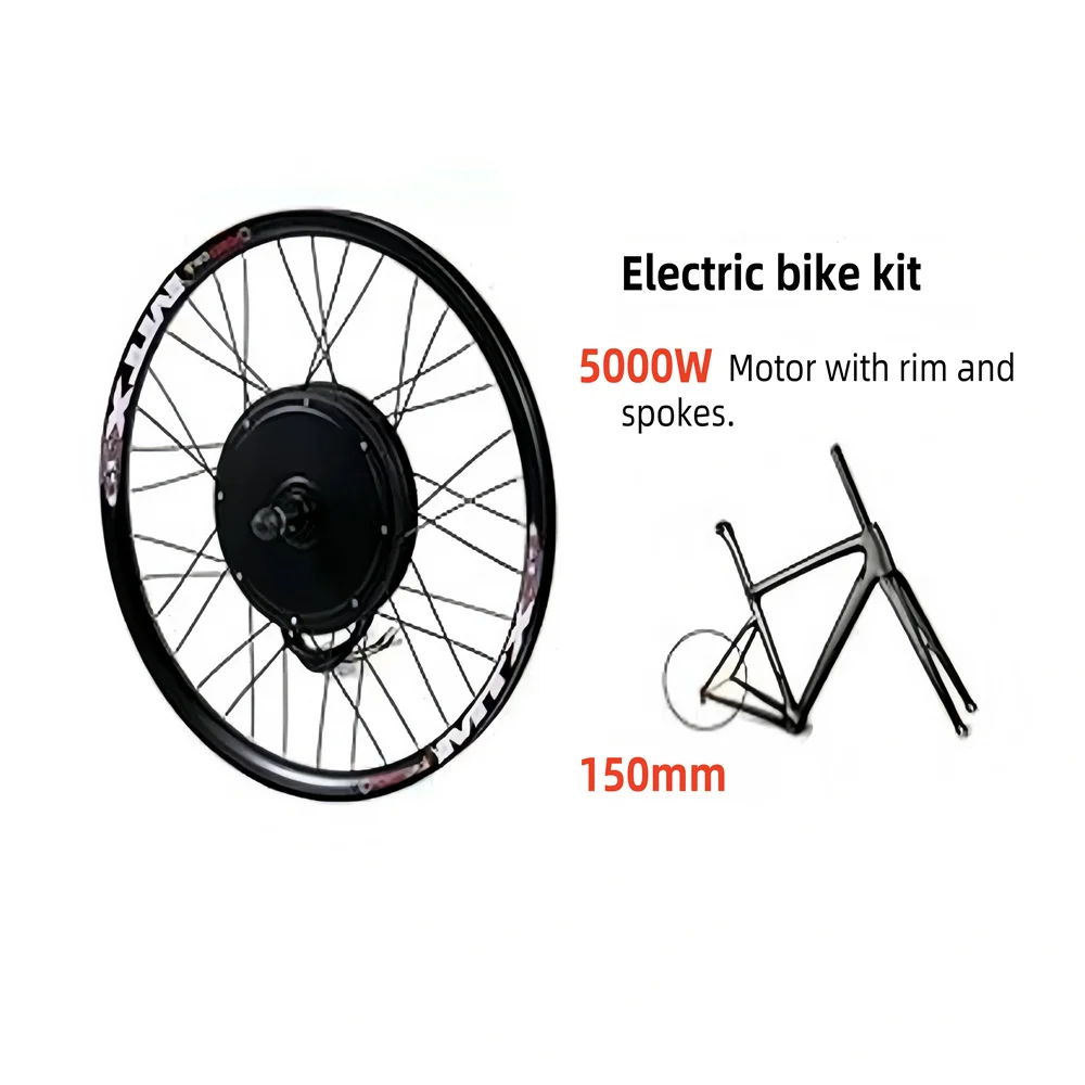 72V 5000W MTX39 리어 모터 휠 전기 자전거 변환 키트 (100A Sabvoton 컨트롤러 포함) 26인치 27.5인치 29인치 전기 자전거용