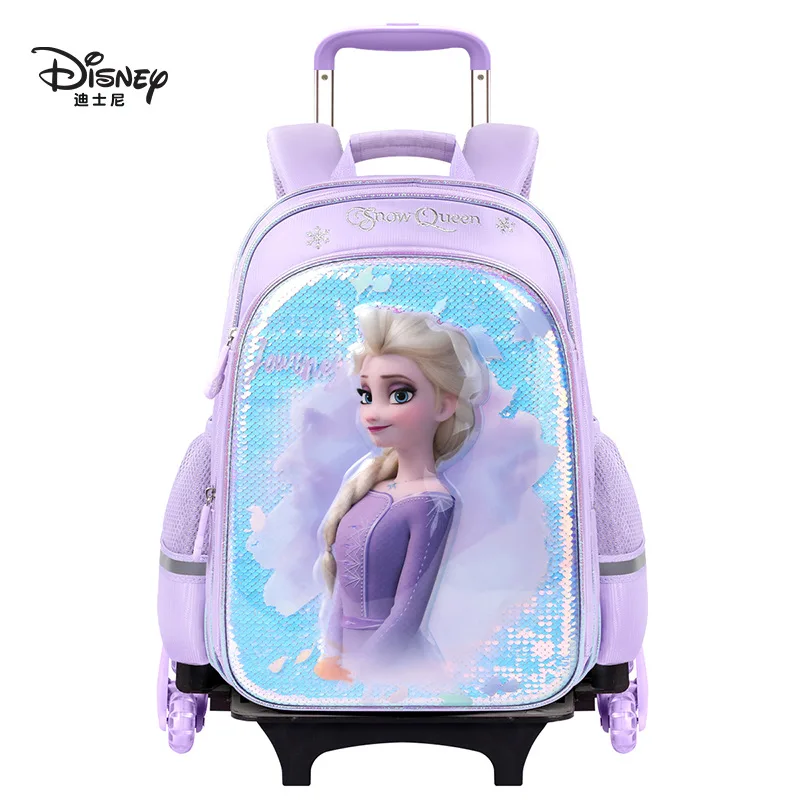 

Disney Kids Cartoon Backpack frozen Trolley school bag Girls Princess Backpack Primary Schoolbag