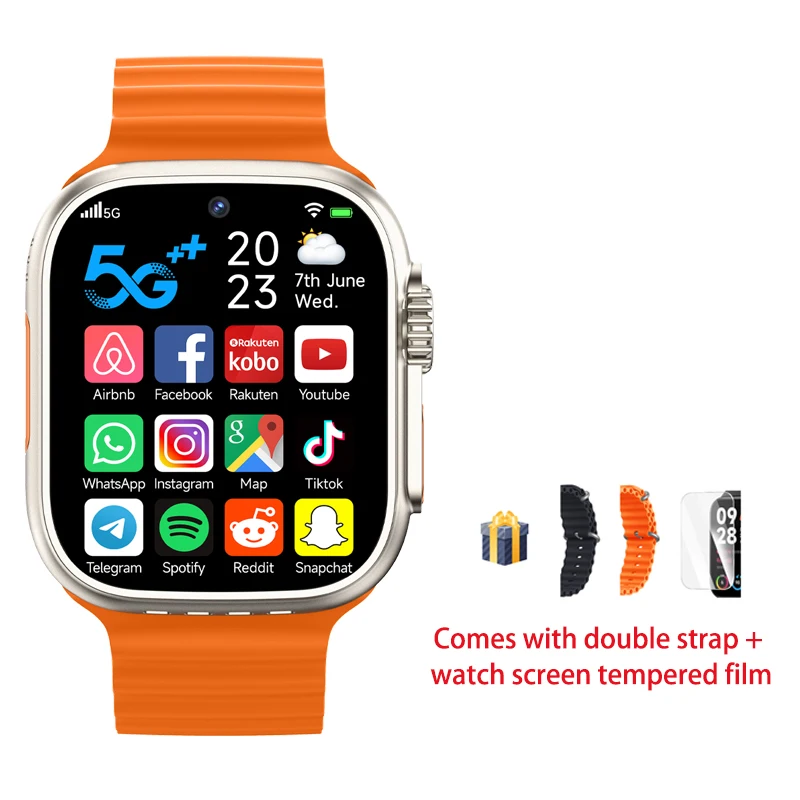 안드로이드 스마트 워치 지지대 APP 바디 스포츠 모니터링 셀룰러 네트워크 통화 AI 영상 통화 시계, 와이파이 GPS 스마트 워치