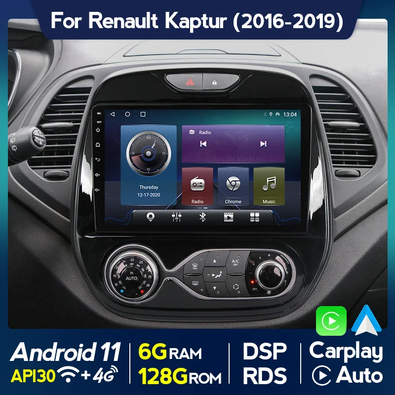 Android 2 Din Radio Stereo for Renault Kaptur Captur 2016 2017 - 2019 Car Multimedia Video Player Navigation GPS Wifi Head Unit |