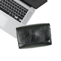 Magnetic Button PU Leather Pouch Chargers Storage Bags Sleeve For Macbook Accessories Mouse Data Line Power Spply Storage Bag - Image 2
