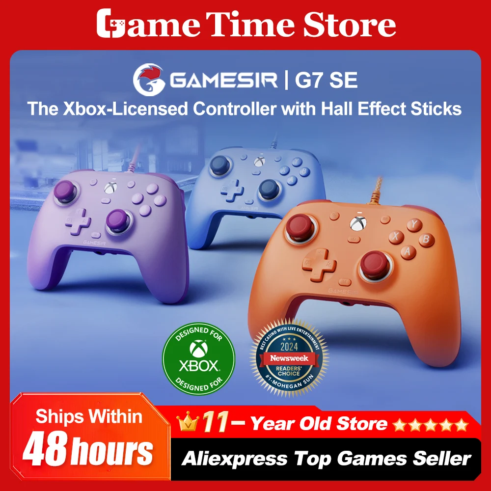GameSir G7 SE Wired Controller for Xbox Series S X, Xbox One PC