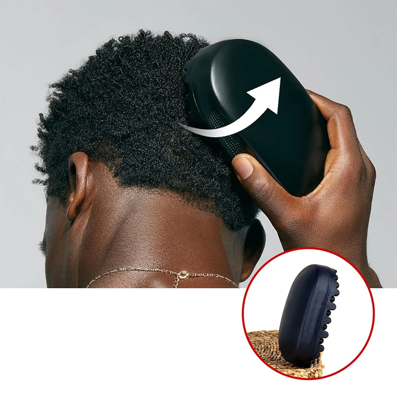 Portable Hair Twist Comb Washable Durable Curly Rubber Curling Brush Beauty Hair Pineapple Head Men'S Hair Cleaning Tool 3