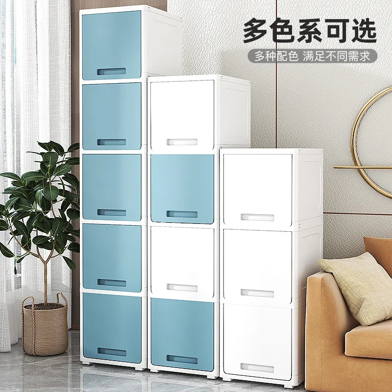 

5Layer Household Cabinet Slot Storage Drawer Type Kitchen Shelf Narrow Toilet Storage Box Snack Sundries Holder Multi-Functional