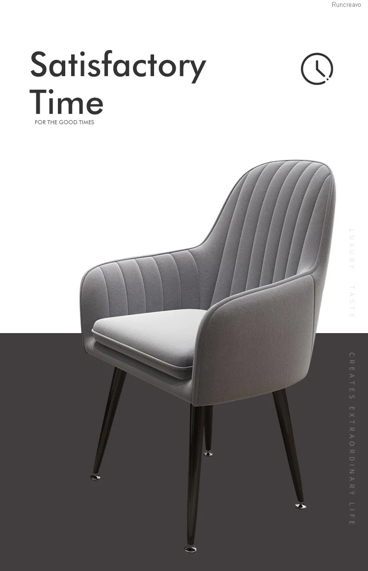 Description Picture 3 of itemLiving Room Chairs Nordic Modern Minimalist Dining Chairs Furniture Flanne Sofa Chairs for Kitchen Armchair Furniture for Home