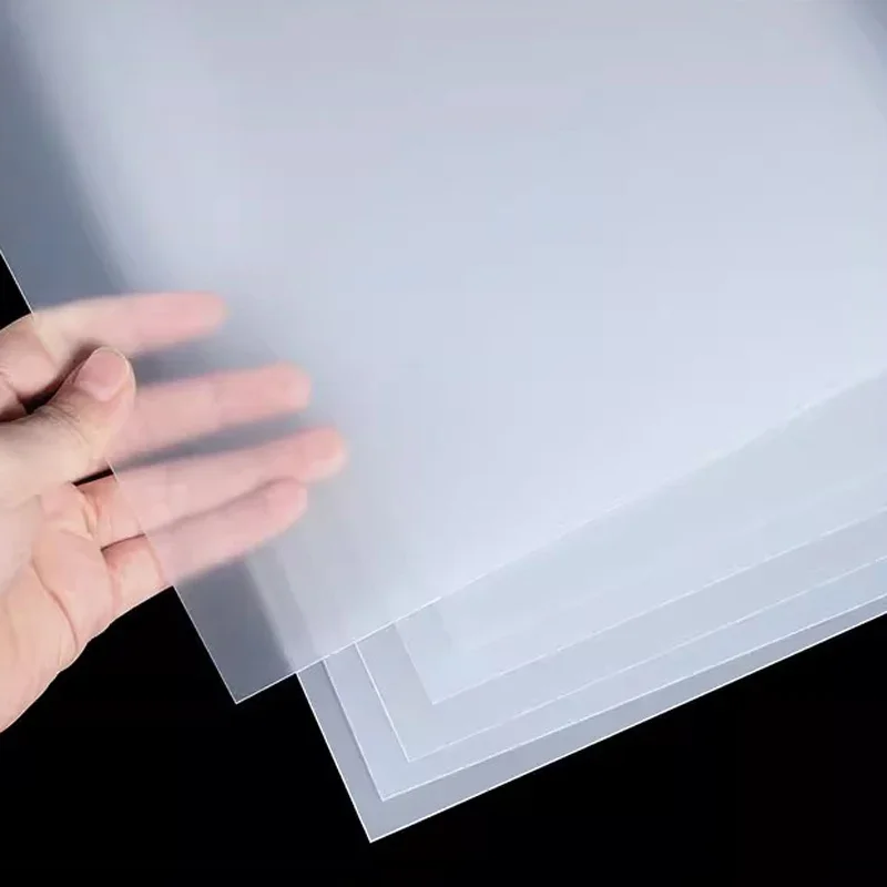 PP Frosted Translucent Plastic Plate Thickness 0.3/0.4/0.5/0.6-2mm PVC Thin Plastic Sheet DIY Material Processing Customization,plastic plate