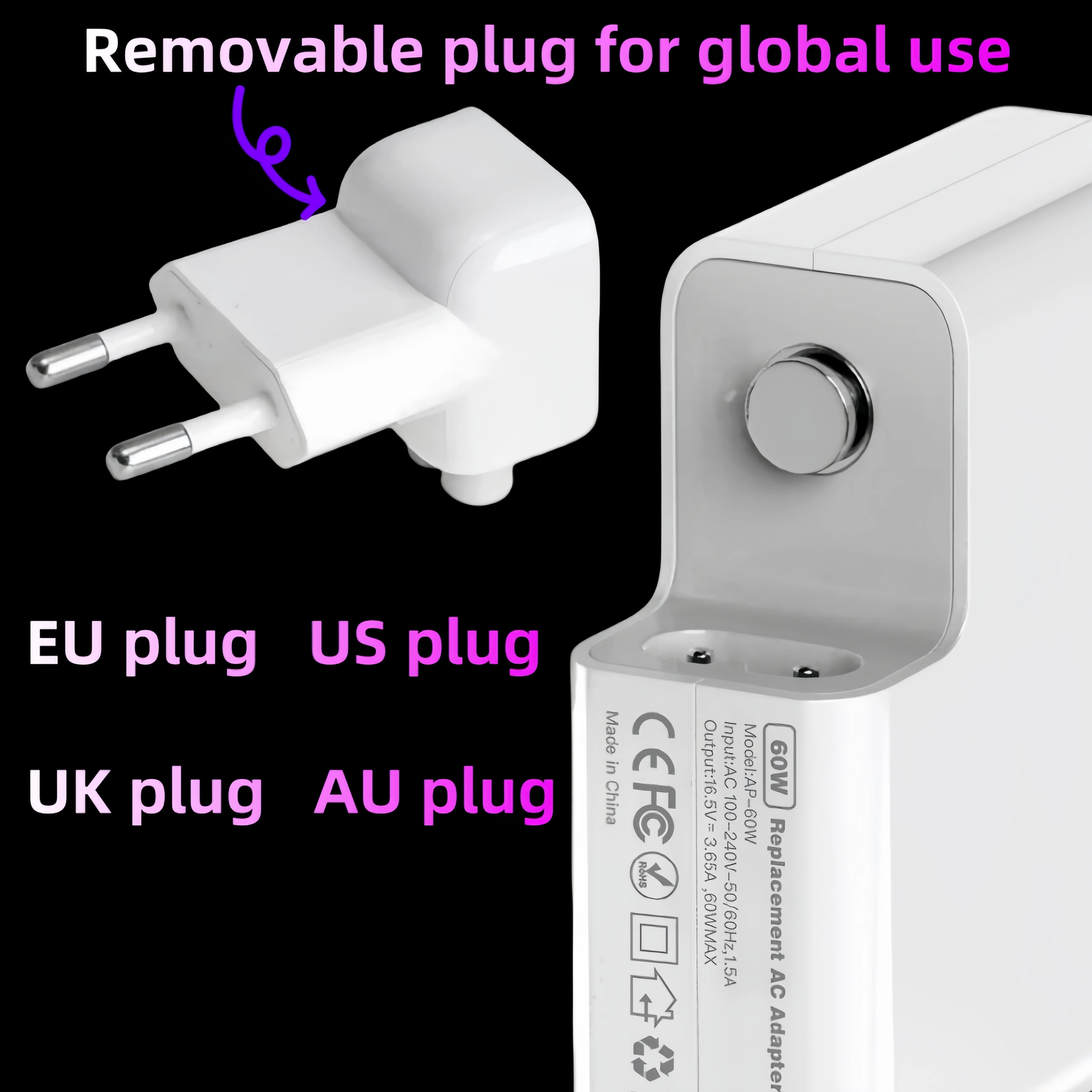 45W MagSafe 2 Power Adapter for MacBook Air and Pro - Premium Laptop Charger Replacement