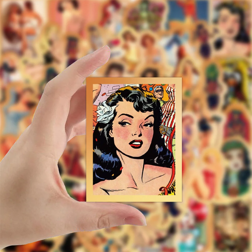 50Pcs Vintage Western Poster Stickers - Wholesale Stickers