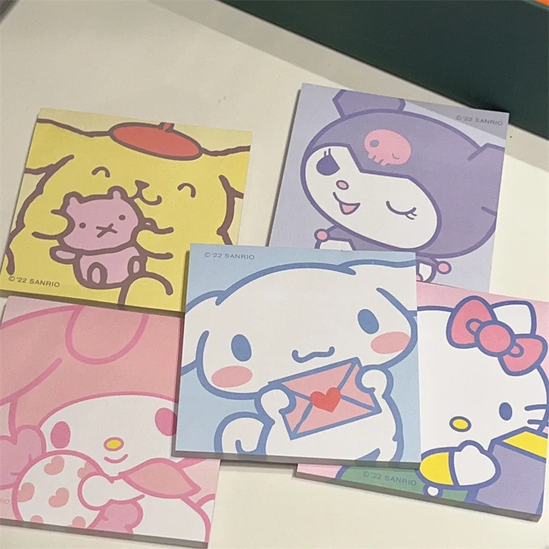 

Hello Kitty Sanrio Kawaii Anime Note Pad Student My Melody Pompompurin Kuromi Cute Cartoon Fashion Sticky Note Toys for Girls