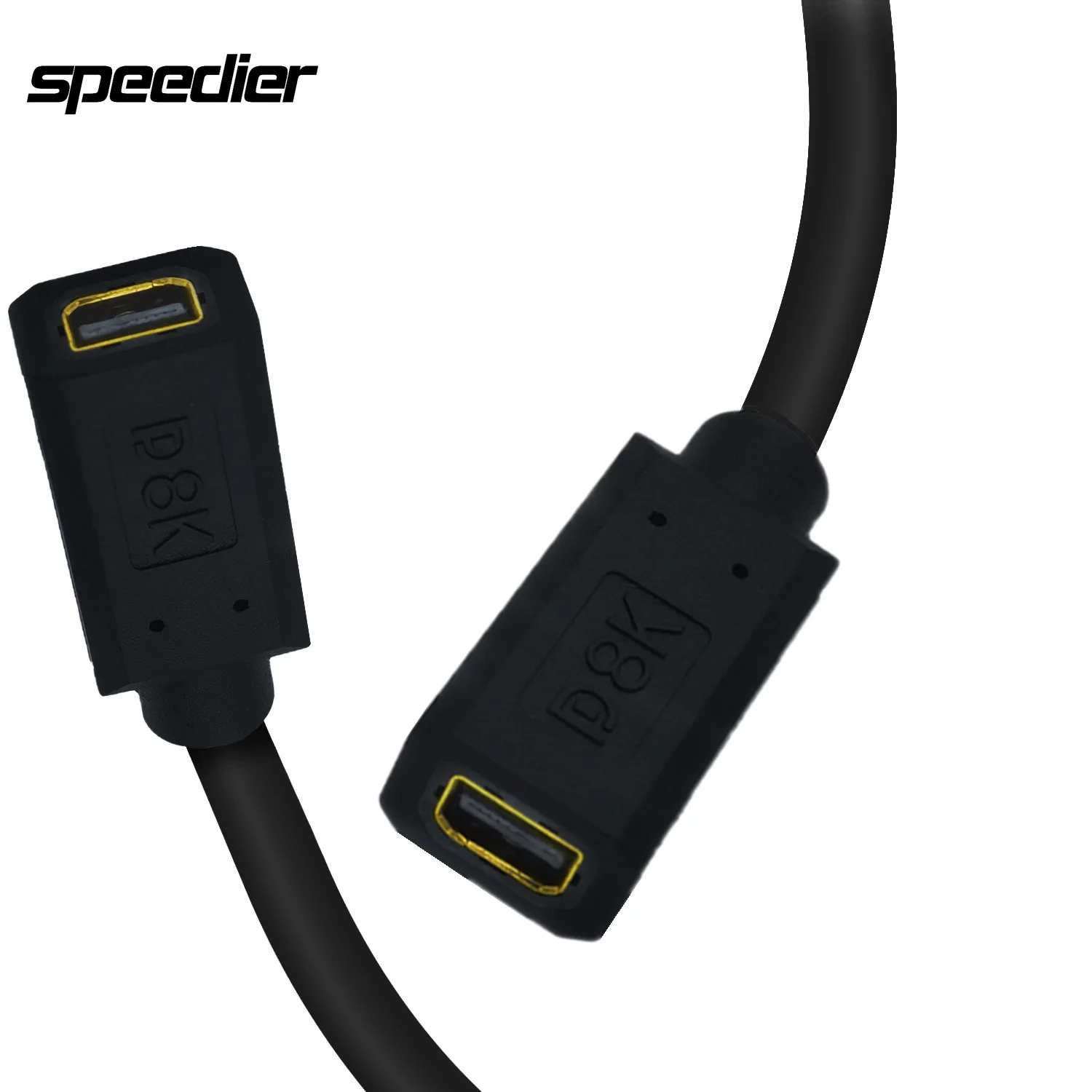8K 60Hz Mini Dp Femmina A Femmina Con Cavo Di Prolunga Per Test Con Foro A Vite Fisso Mini Displayport A Mini Displayport Cord 4K/144Hz