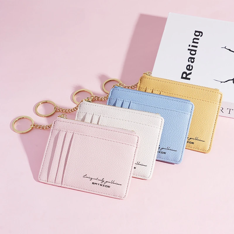 New Mini Zipper Women's Zero Wallet Small Wallet Multi Card Function Key Buckle Card Bag