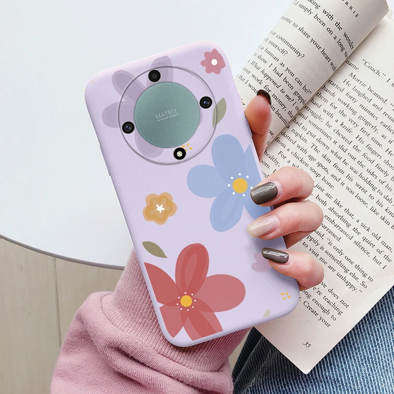 Charming Love Heart Daisy Flowers Silicone Soft Cute Cartoon Phone Case