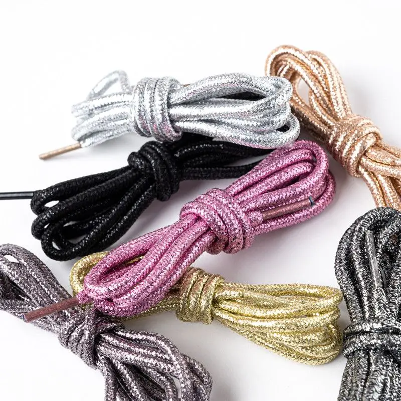Vibrant 24-Color Metallic Shoelaces