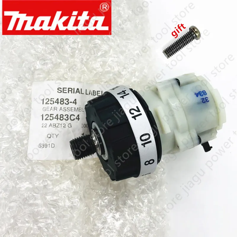 MAKITA 125483-4  Reducer Gearbox Gear Assembly 1254834 for 6391D DDF453 DDF45RFE BDF443 BDF453 6391D DF457D DF457DWE scx 10 gearbox assembly pom large tooth version axial scx10 climbing car upgrade