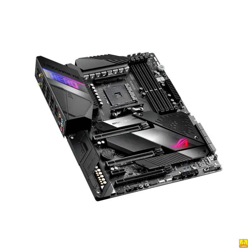 ASUS ROG Crosshair VIII Hero (WI-FI) Motherboard Socket AM4 CPU DDR4 4800(O.C.) MHz Memory Chipset X570 ATX Mainboard - Image 4