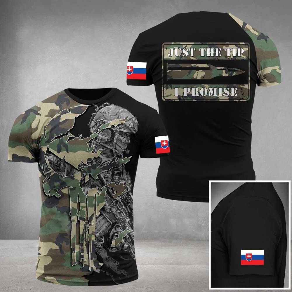 Camiseta militar de eslovaquia para hombre, camisa con estampado de soldado  de veterano, Top informal diario, cuello redondo, manga corta, ropa de gran  tamaño - AliExpress