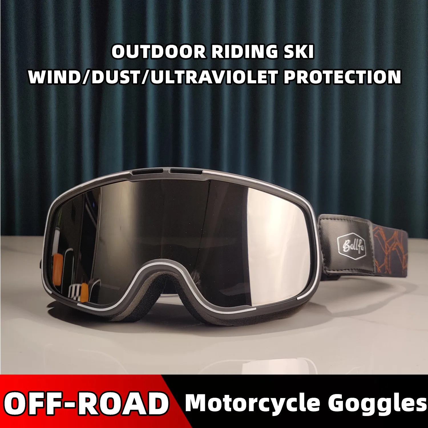 

Motorcycle Goggles Anti-fog Double Retro Layer Motocross Glasses Windproof Myopia Sunglasses ADV MX Scooter Sport Eyewear