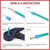 HSC8 6-4A automatic adjusting ratchet type wire crimping pliers, suitable for crimping tool of AWG28-10 terminal wire ferrule 6
