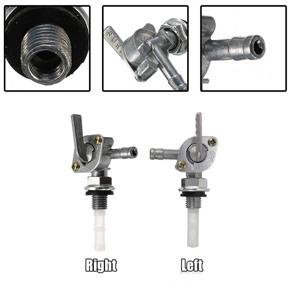 

ON/OFF Universal Fuel Shut Off Valve Tap Petcock Generator Engine Faucet Switch Fit 1/4" Hose Tap Oil Tank Replacement