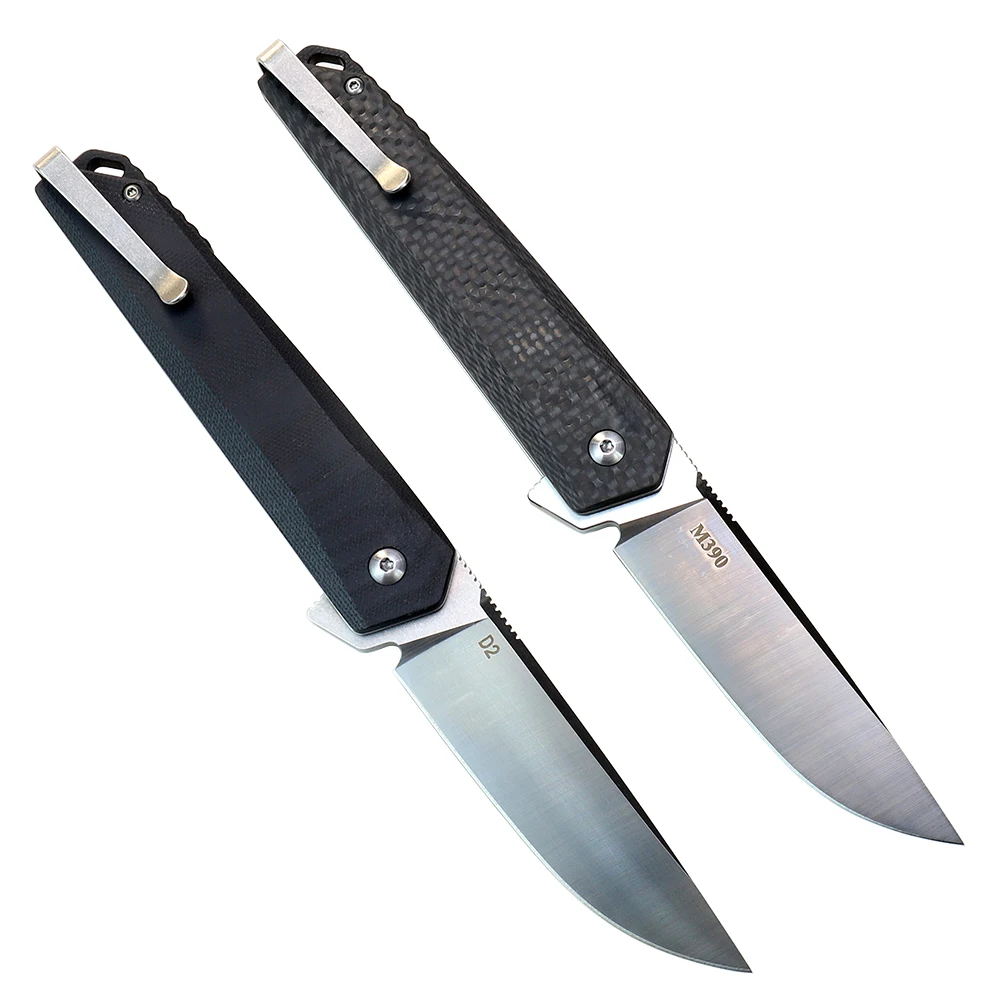 WUBU Knife Tactical Survival Knife  D2/M390 Blade  G10 Camping  Stainless Steel Folding Knife Portable  Defense Pocket Knife 2