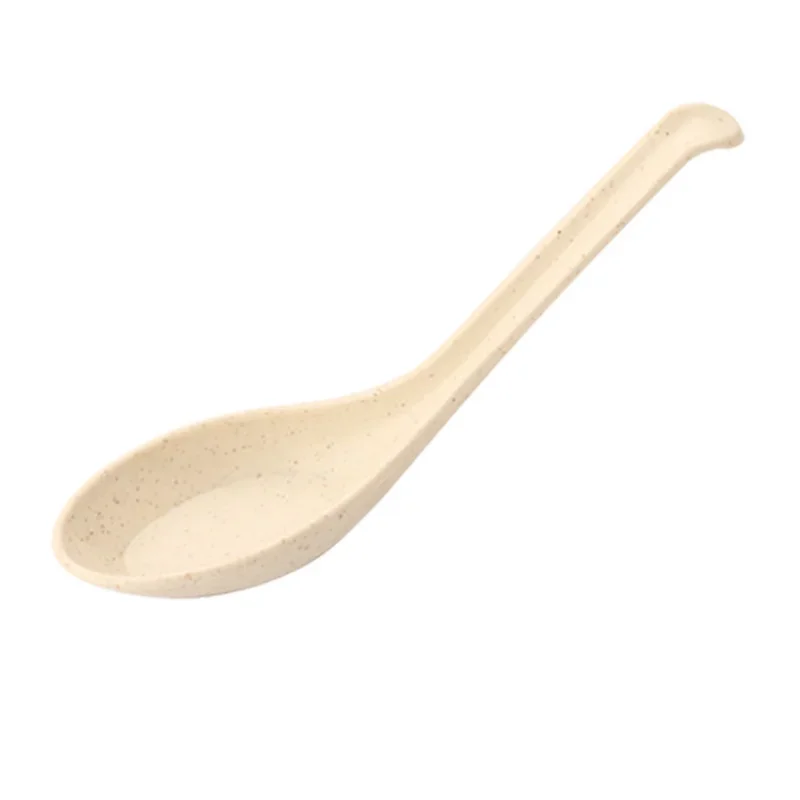 Japanese Kitchen Utensil Plastic Soup Spoon Set Creative Dessert Milk Stirring Tableware Dinner 4Pcs plastic spoon