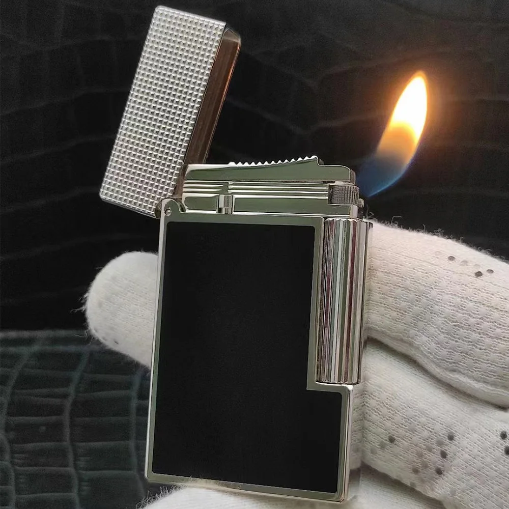 

Brand New Retro Ligne 2 Tobacco Cigar Cigarette gas Lighter oblique flame Butane Lighter Bright Sound Windproof Men Gift