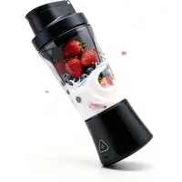 3-in-1 Portable Blender Cup - 24oz Cordless Personal Blender, USB-C Rechargeable, Self-Cleaning, Leakproof Tumbler with Lid, for