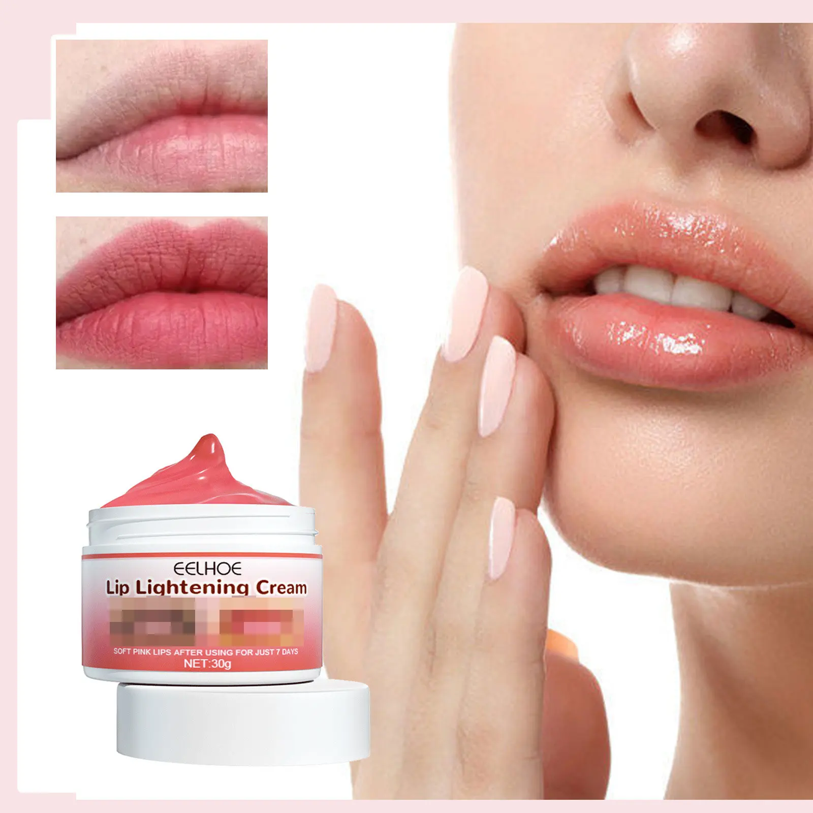 Vitamin E Pink Lip Lightening Cream Dark Melanin Lip Remover Moisturizing Brightening Dead Skin Repair Soften Lips Color Cream