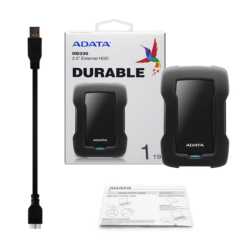 ADATA HD330 External HDD 1TB 2TB Portable External Hard Disk
