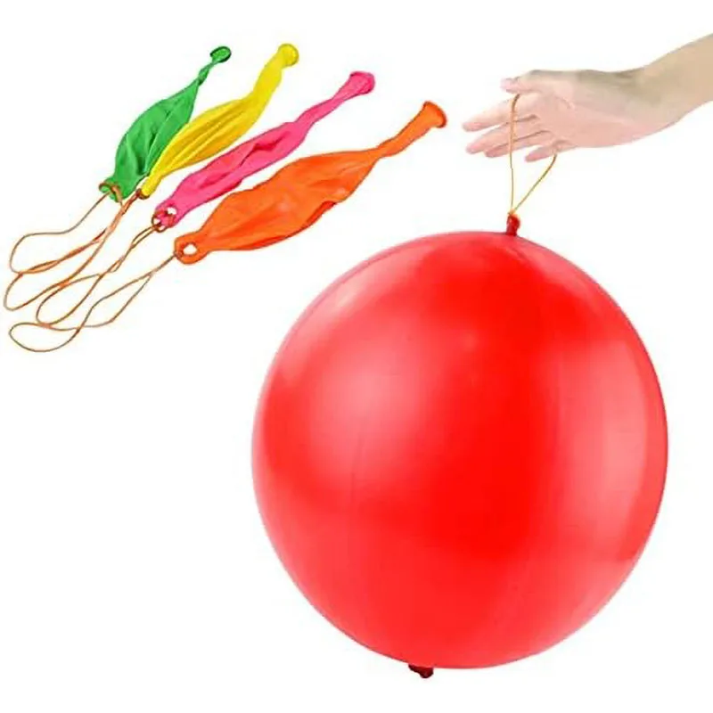 Description Picture 5 of item50 Punch Balloons Punching Balloon Heavy Duty Party Favors For Kids, Bouncy Balls with Rubber Band Handle for Birthday Party
