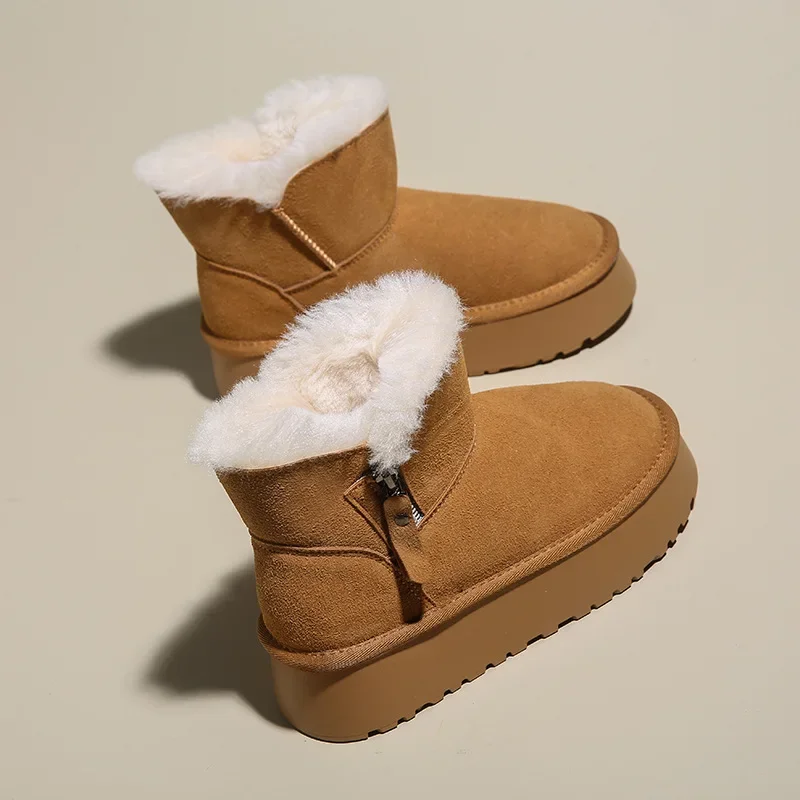 

Padded high-top snow boots female winter new ins Korean warm casual shoes thick bottom cotton shoes
