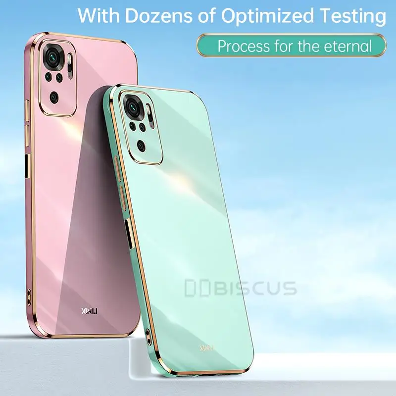 Case For Xiaomi Redmi Note 10S 10 Pro 7 8 8T Funda Redmi Note 11 11S Redmi 10C 10A 9T 9A 9 Luxury Plating Silicone Carca_voghion.com