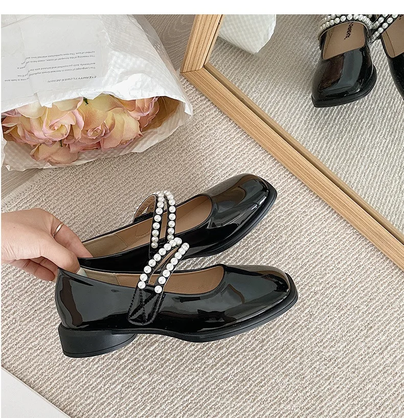 

Туфли женские на платформе и толстом каблуке, туфли-лодочки, с перекрестной шнуровкой, милые, для косплея, Мэри Джейн, обувь для женщин