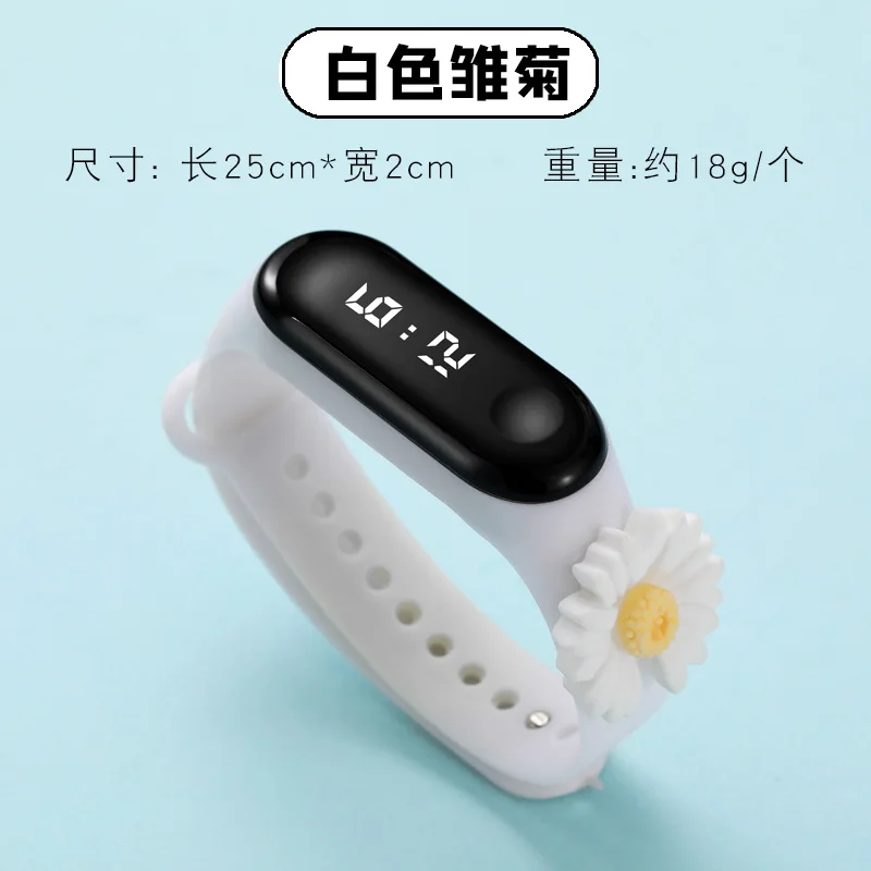 New Xiaomi LED Flower Cute Cartoon Waterproof Sports Bracelet Touch Anime Character Mickey Luminous Cartoon Watch Birthday Gifts 5