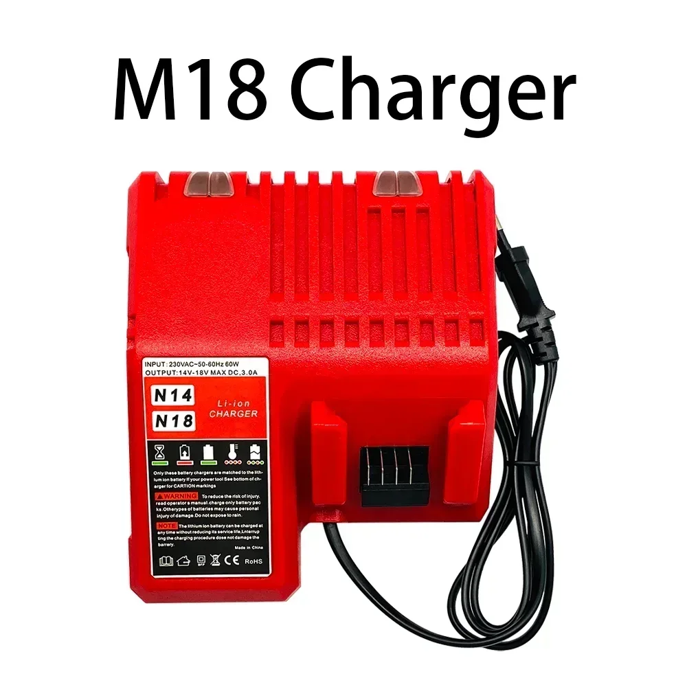 Für Milwaukee M18 Elektrowerkzeug-Akku, Ladegerät, BR, XC, 18 V, 12800 mAh M18B5, 48-11-1860, integrierter 18650-Akku – Detail 6