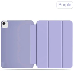 Premium Soft Synthetic Faux Leather Case with Automatic Wake/Sleep Function - Business Style in Solid Color - Pro 11 2018 - 2022 (Purple)