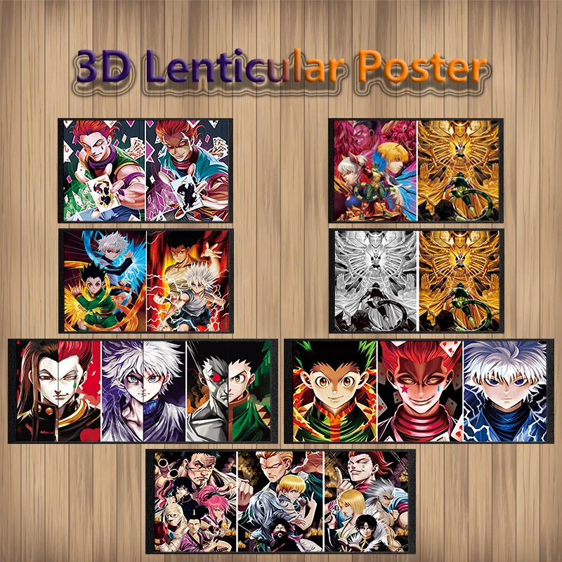 No Frame 1 Piece Anime Hunter X Hunter Characters Poster Wall Art