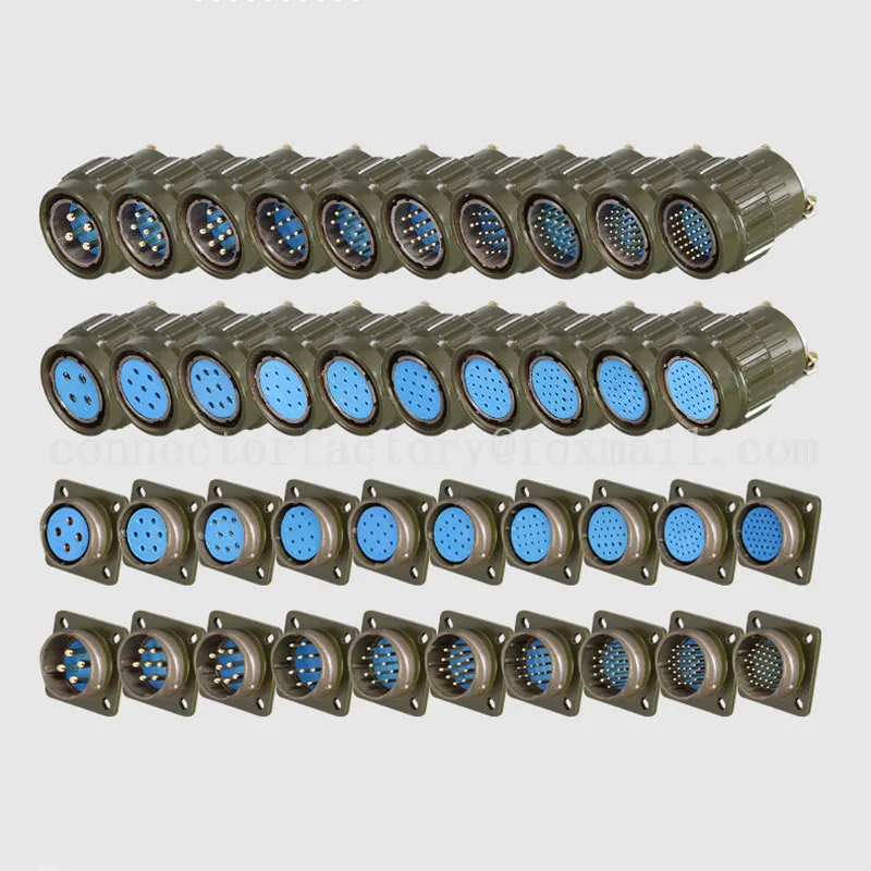 1pc Connettore Serie Y28M Mil-Spec 4 7 8 10 12 14 19 24 32 37 Pin Connettori Presa Di Corrente (Color : Y28M-TK, Size : 10Pin - Foto 9