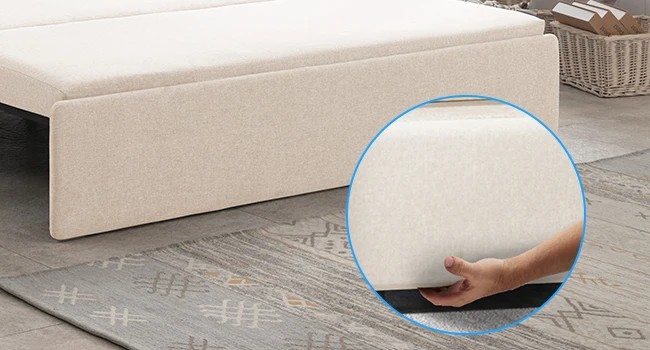 Description Picture 5 of itemSofa Bed, Queen Folding, Linen Convertible with Convertible Mattress, Double Folding Sofas Bed with 2 Cushions, Sofa Sleeper