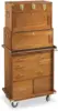 Storage Cabinet with Drawers Wood, Great for Under Desk Storage & Office Storage Cabinet Oak 3