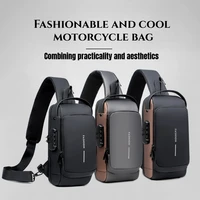 2025 grande capacité marque taille Packs sac hommes sac à bandoulière en cuir PU Anti-vol sac à bandoulière multifonctionnel unisexe sac de poitrine 2