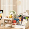 Transparent Drawer Style Makeup Box Dormitory Organizer Plastic Cosmetics Skincare Dressing Table Desktop Storage Box 3