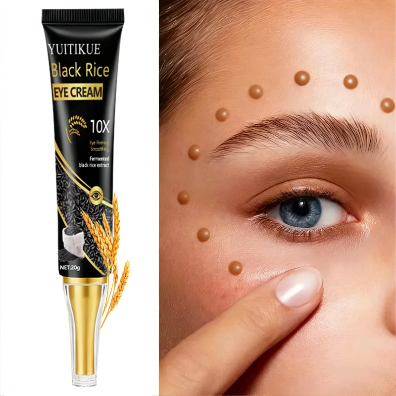 Black Rice Eye Cream 10x Tightening And Smoothing for Eye Skin Fermented Black Rice Extract for Beauty And Skincare