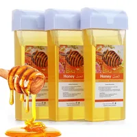 Roll On Waxing Kit For Hair Removal All Skin Types Heater Waxing Hot Cartridge Honey Hair Removal Wax Roller Set Unisex 2