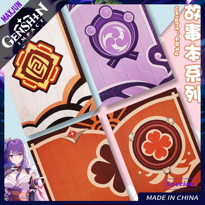 

14.5x21CM Genshin Impact Anime Figure Anime Game Surrounding Gods Eye Kell Storybook Nahida Notebook Study Book