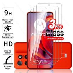 Premium Tempered Glass Screen Protector 3-Pack for Edge 50 Neo 5G (3Pcs-Transparent)