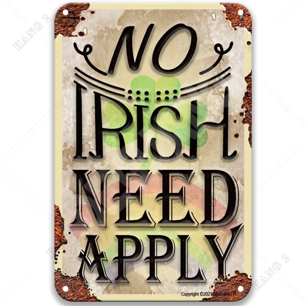 

Предупреждение, нет необходимости применять в Ирландском стиле, жестяные Винтажные Украшения, поделки, знак, аксессуары для спальни, Настенный декор для фермерского дома, кофе, кухни, столовой