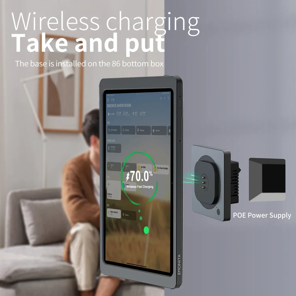 EMONITA POE Wall Mount for iPad Mini 6th Gen/A17 Pro (2025) – Wireless  Charging Holder with Case Support, Stable Mount AliExpress