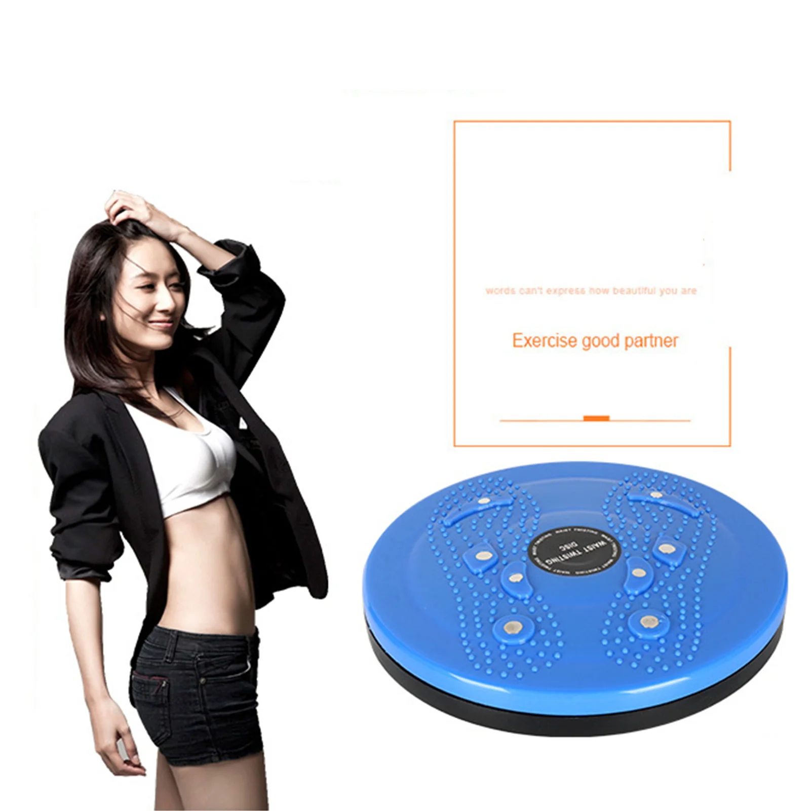 Waist Twisting Disc Waist Twisting Disc Magnet Foot Massage Slimming Large Area Granular Protrusions Pedal with Rope